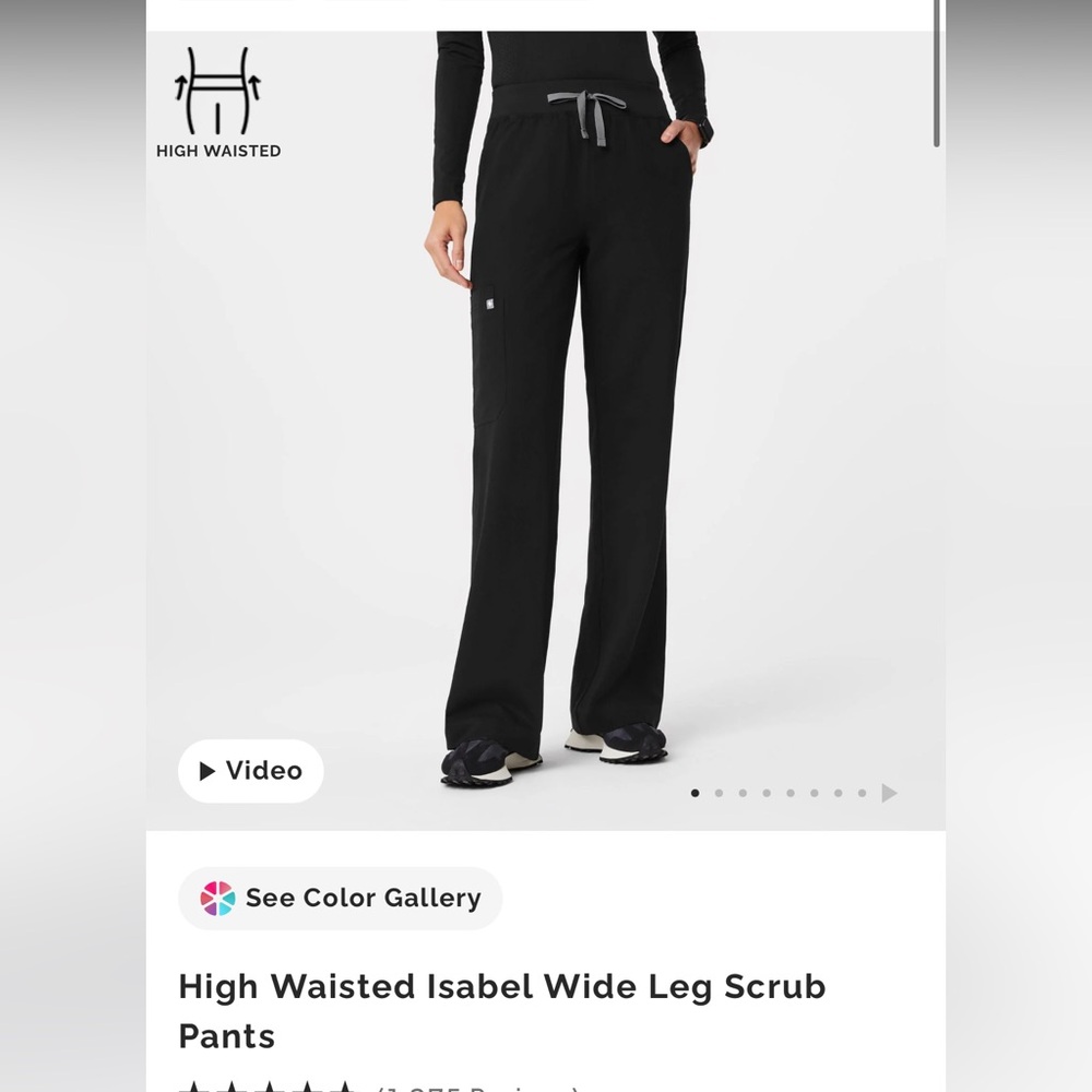 Figs Women's Black Scrub Pants
